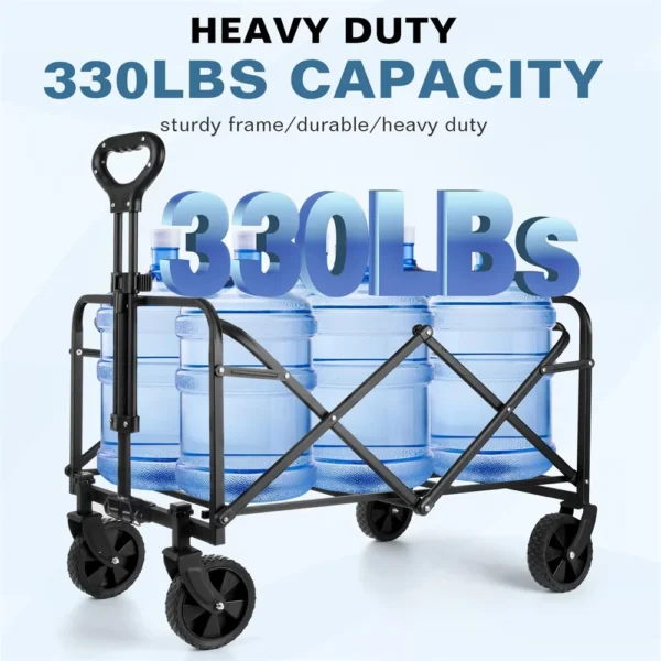 Folding Collapsible Heavy Duty Outdoor Utility Cart - Image 3